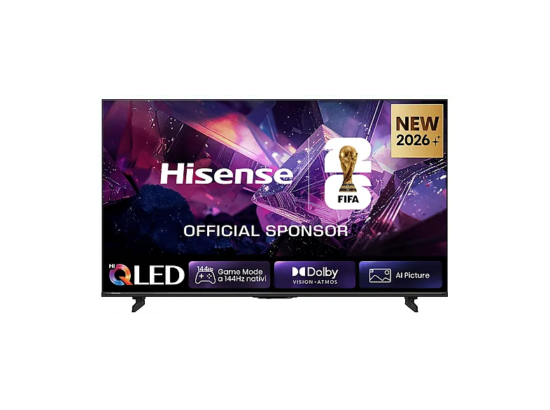 HISENSE 75Q7S PRO, Smart TV QLED 75'', Audio Dolby Atmos, VIDAA OS con 1000+ APP, Vision IQ, HDR 10+, Native 144Hz Game Mode, AirPlay2, Alexa Built-in, lativù 4K