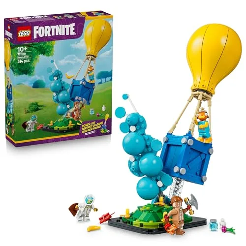 LEGO Fortnite Consegna di Rifornimenti Giocattolo - Minifigure di Pescesecco, Leviatano e Artigliere con Accessori - Decorazione Gaming Room - Regalo per Gamer, Bambini e Bambine da 10 Anni - 77080
