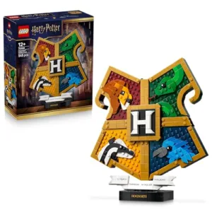 LEGO Harry Potter Stemma della Casa di Hogwarts - Giocattolo Wall Art 3D con Animali - Decorazione per Cameretta - Idea Regalo di Compleanno per Bambine, Bambini e Adolescenti da 12 anni in su - 76462