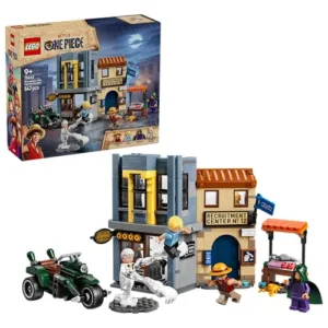 LEGO ONE PIECE Resa dei Conti con Capitano Smoker - Gioco Interattivo con 4 Minifigure tra cui Monkey D. Rufy e Sanji - Decorazione Camera da Letto - Regalo per Bambini e Bambine da 9 Anni - 75642