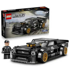 LEGO Speed Champions Ford Mustang ‘65 Hoonicorn V1 di Ken Block Macchina Giocattolo - Kit Modellismo con Minifigure da Collezione - Decorazione Cameretta - Regalo STEM per Bambini da 9 Anni - 77262
