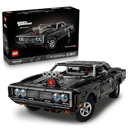LEGO Technic Auto Dodge Charger R/T Fast and Furious - Kit Modellismo per Adulti - Set STEM da Collezione con Motore V8 e Sospensioni - Regalo Nostalgico per i Fan dei Film - 42231