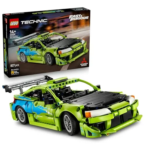 LEGO Technic Auto Mitsubishi Eclipse Fast and Furious - Kit Modellismo STEM da Collezione con Sterzo e 2 Bombole di NOS - Regalo per Ragazzi da 14 anni in su e Fan Adulti dei Film - 42229