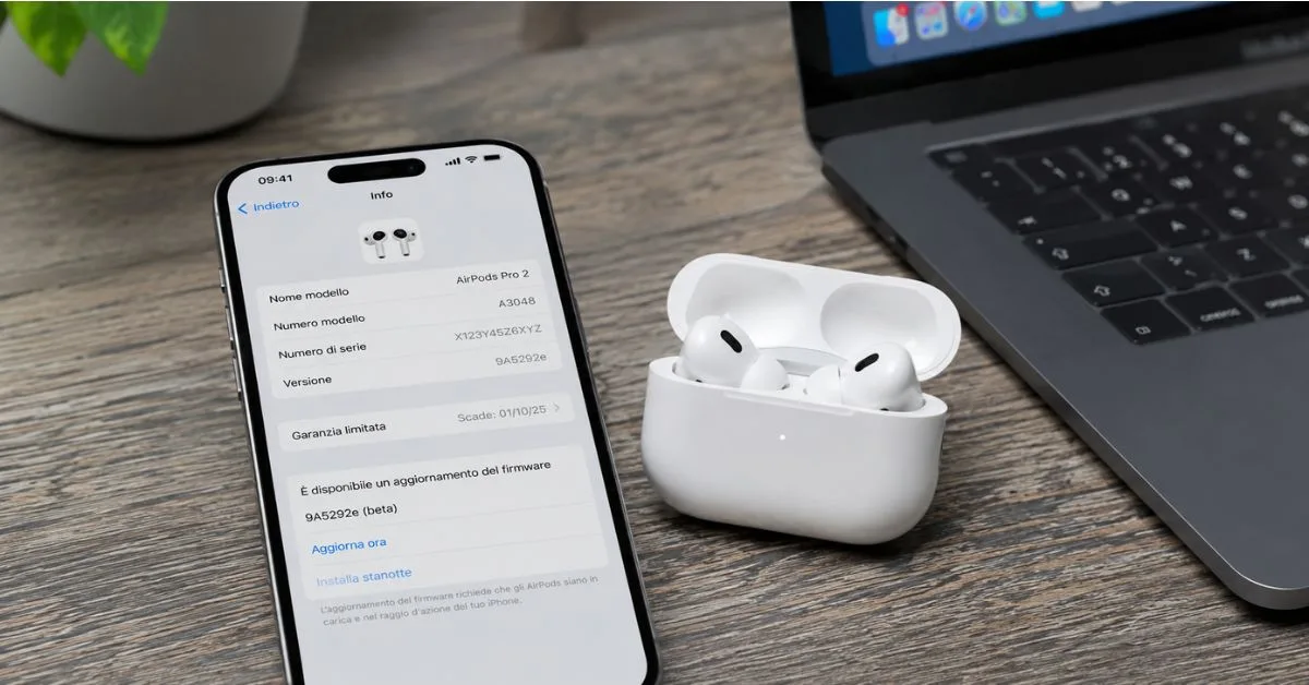 Apple firmware 9A5292e beta per AirPods con funzioni iOS 27
