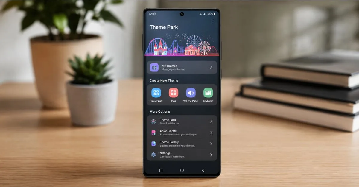 Samsung aggiorna Theme Park per One UI 9: novità e miglioramenti