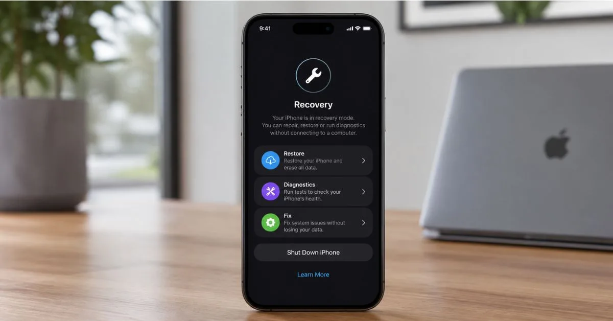 iOS 27 introduce la modalità di recupero senza computer per iPhone