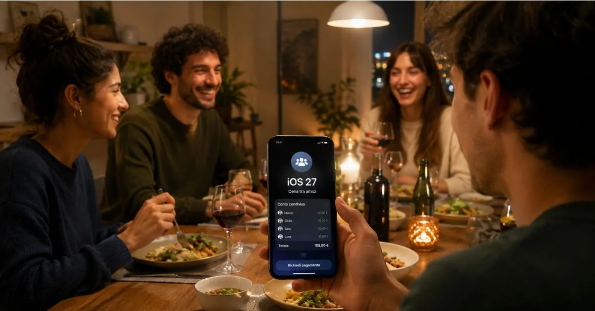 iOS 27 semplifica le cene tra amici con nuova funzione