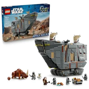 LEGO Star Wars 75453 Sandcrawler e Mudhorn Offworld - Kit di Modellismo con Figura di Grogu e 5 Minifigure tra cui The Mandalorian - Regalo di Compleanno per Ragazzi da 14 Anni in su Fan dei Film