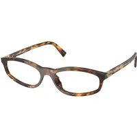 Miu Miu Donna Miu Miu MU A06S 14L08N Occhiali da sole Acetato Tartaruga Trasparente Geometrica Normale