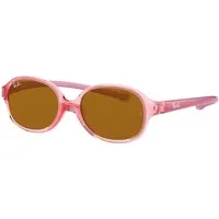 Ray - Ban Bambino Ray - Ban RJ9187S 7080/3 Occhiali da sole bambino Nylon Rosso Marrone Rotonda Normale