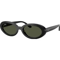 Ray – Ban Donna Ray – Ban RB2223 901/31 Occhiali da sole Acetato Nero Verde Rotonda Normale