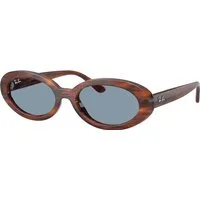 Ray – Ban Donna Ray – Ban RB2223 954/56 Occhiali da sole Acetato Marrone Blu Rotonda Normale