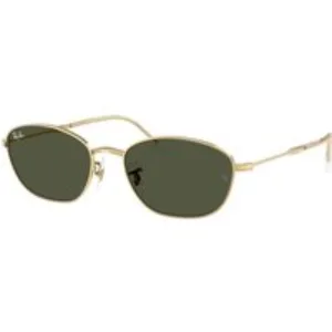 Ray - Ban Donna Ray - Ban RB3749 001/31 Occhiali da sole Metallo Oro Verde G15 Geometrica Normale