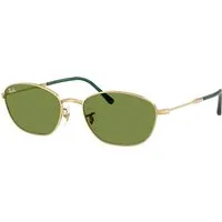 Ray - Ban Donna Ray - Ban RB3749 001/4E Occhiali da sole Metallo Oro Verde Geometrica Normale
