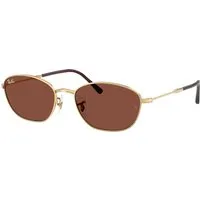 Ray - Ban Donna Ray - Ban RB3749 001/C5 Occhiali da sole Metallo Oro Rosso Geometrica Normale