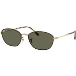 Ray - Ban Donna Ray - Ban RB3749 927358 Occhiali da sole Metallo Tartaruga Verde G15 Geometrica Polarizzata