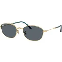Ray - Ban Donna Ray - Ban RB3749 9278R5 Occhiali da sole Metallo Oro Blu Geometrica Normale