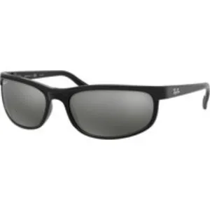Ray - Ban Unisex Ray - Ban RB2027 PREDATOR 2 601/W1 Occhiali da sole Nylon Nero Grigio Squadrata Polarizzata