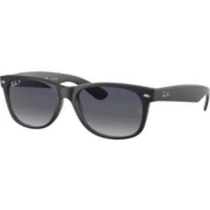 Ray - Ban Unisex Ray - Ban RB2132 NEW WAYFARER 601S78 Occhiali da sole Iniettato Nero Blu Squadrata Polarizzata Sfumato