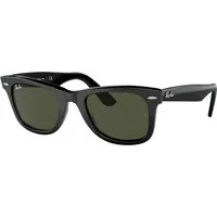 Ray – Ban Unisex Ray – Ban RB2140 WAYFARER 135831 Occhiali da sole Acetato Nero Verde Squadrata Normale