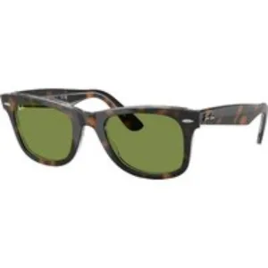 Ray - Ban Unisex Ray - Ban RB2140 WAYFARER 14134E Occhiali da sole Acetato Tartaruga Verde Squadrata Normale