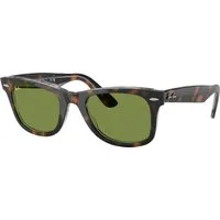 Ray – Ban Unisex Ray – Ban RB2140 WAYFARER 14134E Occhiali da sole Acetato Tartaruga Verde Squadrata Normale