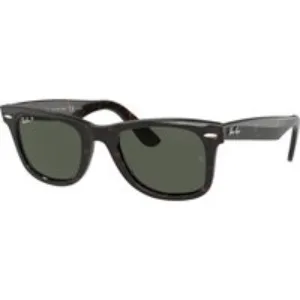 Ray - Ban Unisex Ray - Ban RB2140 WAYFARER 902/58 Occhiali da sole Acetato Tartaruga Verde Squadrata Polarizzata