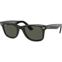 Ray - Ban Unisex Ray - Ban RB2140 WAYFARER 902/58 Occhiali da sole Acetato Tartaruga Verde Squadrata Polarizzata
