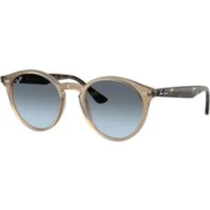 Ray - Ban Unisex Ray - Ban RB2180 6788V1 Occhiali da sole Acetato Beige Rotonda Normale Sfumato