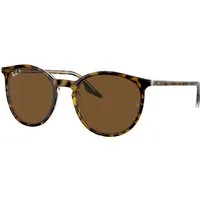 Ray – Ban Unisex Ray – Ban RB2204 139357 Occhiali da sole Acetato Marrone Marrone Pantos Polarizzata