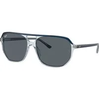 Ray – Ban Unisex Ray – Ban RB2205 BILL ONE 1397R5 Occhiali da sole Acetato Blu Blu Geometrica Normale