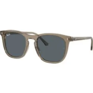 Ray - Ban Unisex Ray - Ban RB2210 6765R5 Occhiali da sole Acetato Marrone Blu Squadrata Normale Antiriflesso