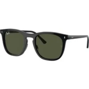 Ray - Ban Unisex Ray - Ban RB2210 901/31 Occhiali da sole Acetato Nero Verde Squadrata Normale