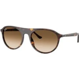Ray - Ban Unisex Ray - Ban RB2215 902/51 Occhiali da sole Acetato Tartaruga Marrone Squadrata Normale Sfumato