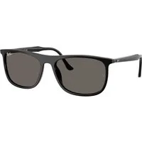 Ray - Ban Unisex Ray - Ban RB2216 901/B1 Occhiali da sole Acetato Nero Grigio Squadrata Normale