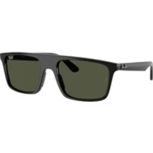 Ray - Ban Unisex Ray - Ban RB2222 901/31 Occhiali da sole Acetato Nero Verde Squadrata Normale