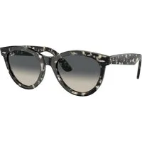 Ray - Ban Unisex Ray - Ban RB2241 WAYFARER WAY 133371 Occhiali da sole Acetato Tartaruga Grigio Rotonda Normale Sfumato