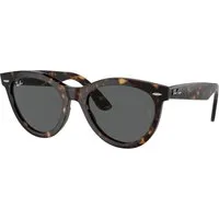 Ray - Ban Unisex Ray - Ban RB2241 WAYFARER WAY 902/B1 Occhiali da sole Acetato Tartaruga Grigio Rotonda Normale