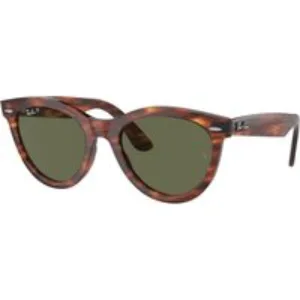 Ray - Ban Unisex Ray - Ban RB2241 WAYFARER WAY 954/58 Occhiali da sole Acetato Marrone Verde Rotonda Polarizzata Antiriflesso