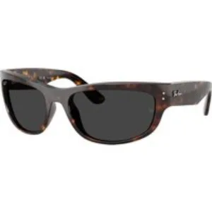 Ray - Ban Unisex Ray - Ban RB2289 MEGA BALORAMA 902/48 Occhiali da sole Acetato Tartaruga Grigio Pillow Polarizzata