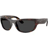 Ray – Ban Unisex Ray – Ban RB2289 MEGA BALORAMA 902/48 Occhiali da sole Acetato Tartaruga Grigio Pillow Polarizzata