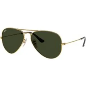 Ray - Ban Unisex Ray - Ban RB3025 AVIATOR 181 Occhiali da sole Metallo Oro G15 Pilot Normale