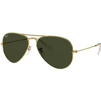 Ray - Ban Unisex Ray - Ban RB3025 AVIATOR L0205 Occhiali da sole Metallo Oro G15 Pilot Normale