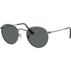Ray - Ban Unisex Ray - Ban RB3447 ROUND METAL 9229B1 Occhiali da sole Metallo Grigio Grigio Rotonda Normale