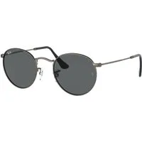 Ray – Ban Unisex Ray – Ban RB3447 ROUND METAL 9229B1 Occhiali da sole Metallo Grigio Grigio Rotonda Normale