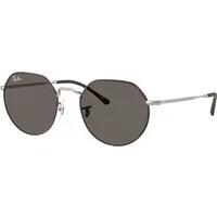 Ray – Ban Unisex Ray – Ban RB3565 JACK 9277B1 Occhiali da sole Metallo Havana Grigio Geometrica Normale