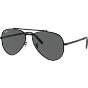 Ray - Ban Unisex Ray - Ban RB3625 NEW AVIATOR 002/B1 Occhiali da sole Metallo Nero Grigio Pilot Normale