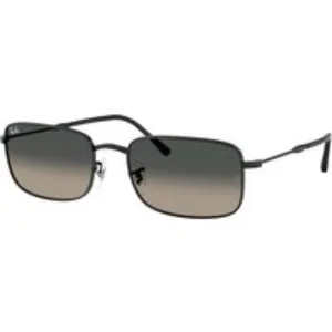 Ray - Ban Unisex Ray - Ban RB3746 002/71 Occhiali da sole Metallo Nero Grigio Squadrata Normale Sfumato