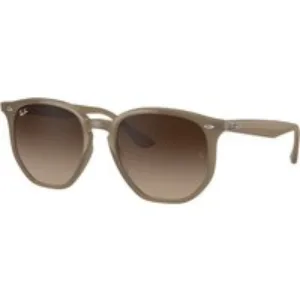 Ray - Ban Unisex Ray - Ban RB4306 616613 Occhiali da sole Iniettato Beige Marrone Geometrica Normale