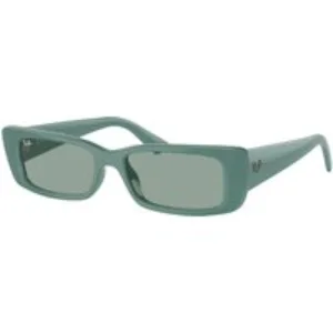 Ray - Ban Unisex Ray - Ban RB4425 TERU 676282 Occhiali da sole Iniettato Verde Verde Squadrata Normale
